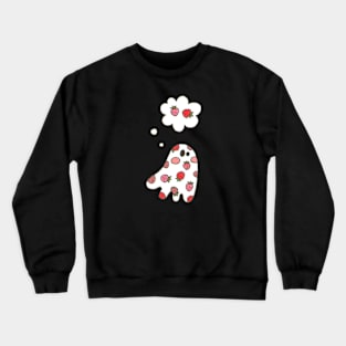 Strawberry ghost//Drawing for fans Crewneck Sweatshirt